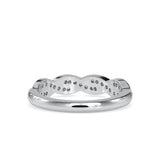 White Twisted Diamond Band