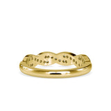 Yellow Twisted Diamond Band