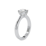 Elegant White Solitaire Engagement Ring
