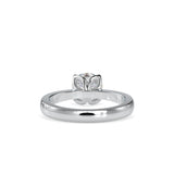 Elegant White Solitaire Engagement Ring