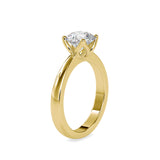 Elegant Yellow Solitaire Engagement Ring