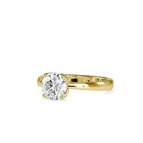 Elegant Yellow Solitaire Engagement Ring