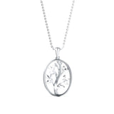 White Tree of Life Pendant Necklace