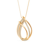 Yellow Teardrop Diamond Pendant