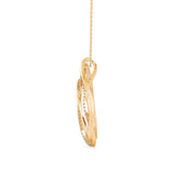 Yellow Teardrop Diamond Pendant