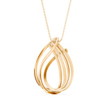 Yellow Teardrop Diamond Pendant