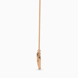 Rose Gold "Love" Heart Pendant Necklace