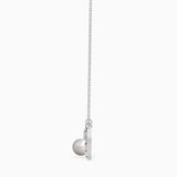 White "Love" Arrow and Pearl Necklace