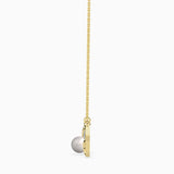 Yellow "Love" Arrow and Pearl Necklace