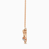 Rose Gold Interlocking Hearts Necklace