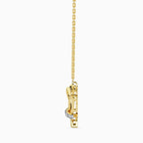 Yellow Interlocking Hearts Necklace