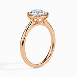 Rose Gold Classic Solitaire Diamond Ring