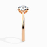 Rose Gold Classic Solitaire Diamond Ring