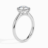 White Classic Solitaire Diamond Ring