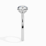 White Classic Solitaire Diamond Ring