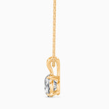 Yellow Solitaire Diamond Pendant Necklace