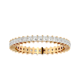 Yellow Princess-Cut Diamond Eternity Ring
