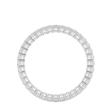 White Princess-Cut Diamond Eternity Ring