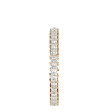 Yellow Princess-Cut Diamond Eternity Ring