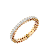 Yellow Princess-Cut Diamond Eternity Ring