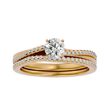Yellow Diamond Pavé Engagement Ring