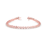 Rose Gold Heart Diamond Bracelet