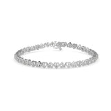 White Heart Diamond Bracelet