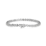 White Heart Diamond Bracelet