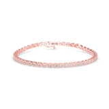 Rose Gold Classic Diamond Tennis Bracelet