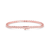 Rose Gold Classic Diamond Tennis Bracelet