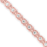 Rose Gold Classic Diamond Tennis Bracelet