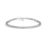 White Classic Diamond Tennis Bracelet