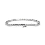 White Classic Diamond Tennis Bracelet