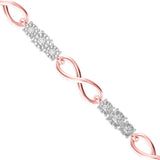 Rose Gold Infinity Diamond Bracelet