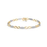 Yellow Infinity Diamond Bracelet