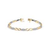 Yellow Infinity Diamond Bracelet
