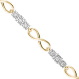 Yellow Infinity Diamond Bracelet