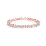 Rose Gold Floral Diamond Bracelet