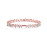 Rose Gold Floral Diamond Bracelet