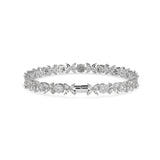 White Floral Diamond Bracelet