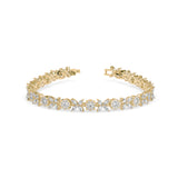 Yellow Floral Diamond Bracelet