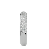 White Triple Row Diamond Eternity Band